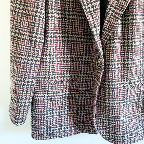 Sag Harbor Brown Wool Houndstooth Blazer - Picture 3 of 8